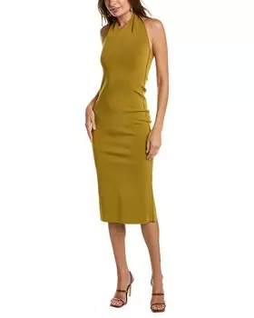 Платье миди Galvan London Cleopatra, зеленый