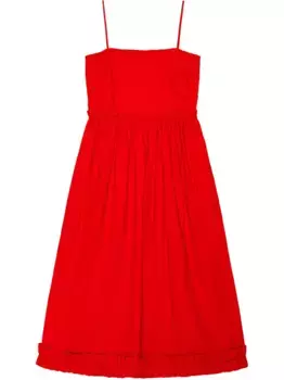 Платье миди GANNI, красный