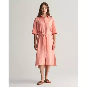 Платье миди Gant 4503319 Short, оранжевый