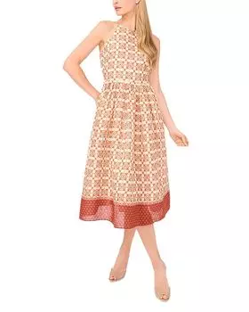 Платье миди Geo Detail Ted Baker, оранжевый