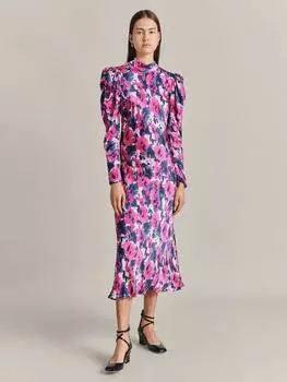 Платье миди harper Ghost, розовый/разноцветный