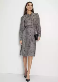 Платье миди HECHTER PARIS с элегантным принтом - НОВАЯ КОЛЛЕКЦИЯ, черный