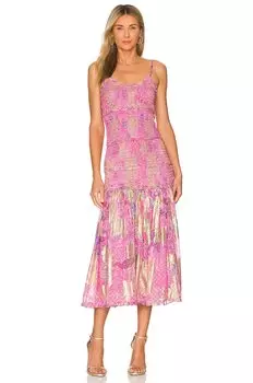 Платье миди HEMANT AND NANDITA Midi Dress, розовый