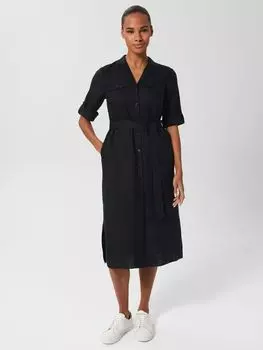 Платье миди Hobbs Lori, темно-синий