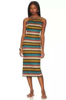 Платье миди House of Harlow 1960 x REVOLVE Gala, цвет Brown Multi