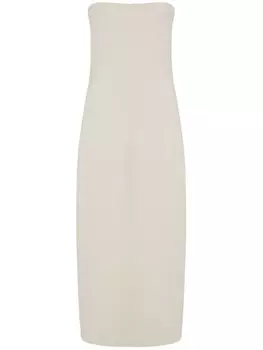 Платье миди Иммануэль Gabriela Hearst, нейтральный цвет