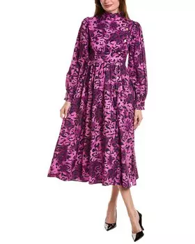 Платье миди IPPONELLI, фиолетовый