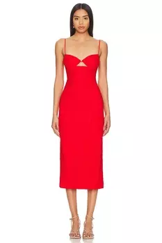 Платье миди иванна Bardot, красный