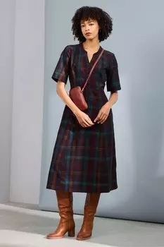 Платье миди из денима цвета морской волны из 100% хлопка Seasalt Cornwall, синий