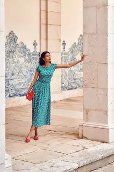 Платье миди из джерси Amelie Boden, зеленый