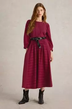 Платье миди из джерси Celeste White Stuff, красный