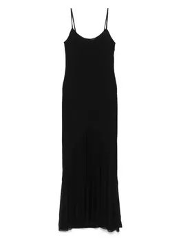 Платье миди из джерси Giorgio Armani, черный