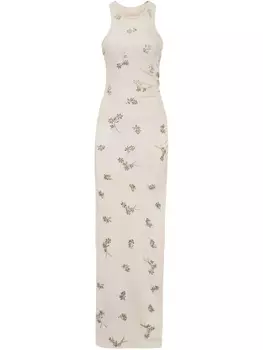 Платье-миди из джерси Philipp Plein, серый