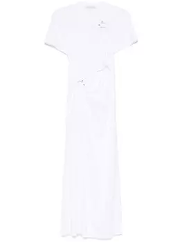 Платье миди из джерси Rabanne, белый