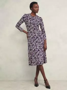 Платье миди из джерси с цветочным рисунком пейдж Hobbs, цвет Purple/Multi