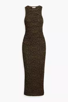 Платье миди из джерси с вырезами Rilo NANUSHKA, коричневый