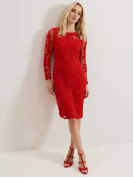 Платье миди из гобелена navida Phase Eight, красный