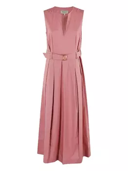 Платье миди из хлопка Woolrich, розовый