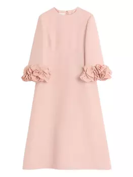 ПЛАТЬЕ МИДИ ИЗ КРЕПА COUTURE Valentino Garavani, розовый