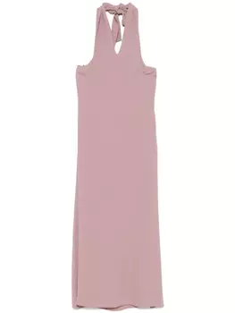 Платье миди из крепа Federica Tosi, розовый