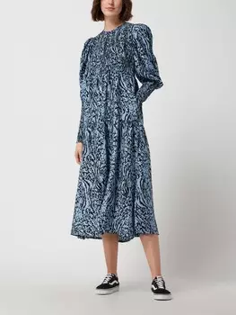 Платье миди из крепа Gestuz, синий