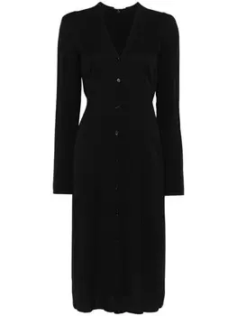 Платье миди из крепа Patrizia Pepe, черный