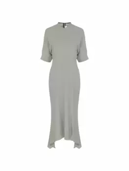 Платье миди из крепа Victoria Beckham, зелёный