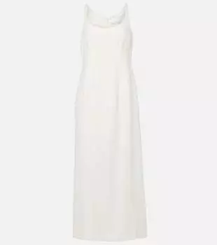 Платье миди из льна Gigi Faithfull, белый