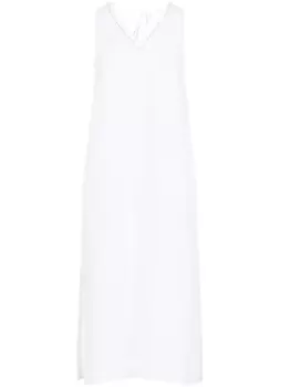 Платье миди из льна Peserico, белый