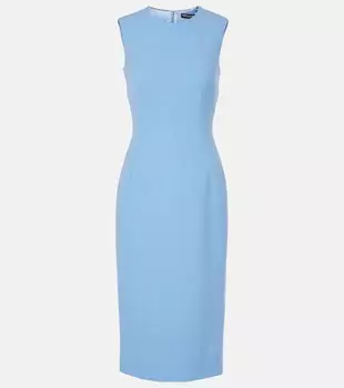 Платье миди из натуральной шерсти Dolce&Gabbana, цвет glicine viola chiari