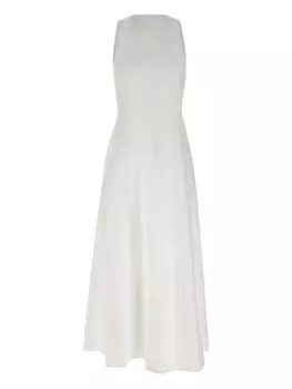 Платье миди из поплина Eleventy, белый