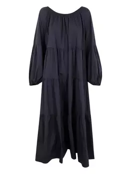 Платье миди из поплина Liviana Conti, черный