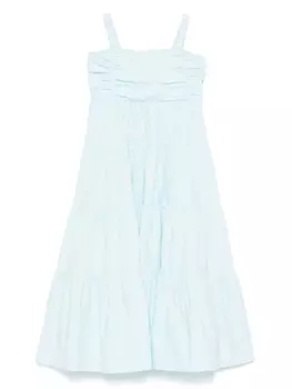 Платье миди из поплина Miss Grant Kids, зеленый