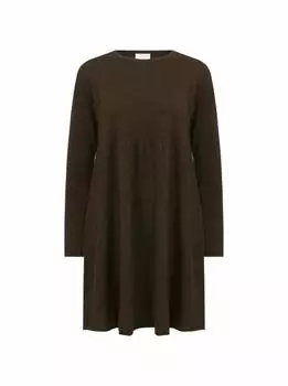 Платье миди из смеси шерсти и кашемира Allude