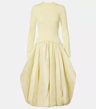 Платье миди из тафты Izzy Simkhai, Sunglow