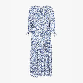 Платье-Миди из ткани Virginia с цветочным принтом Aspiga, синий