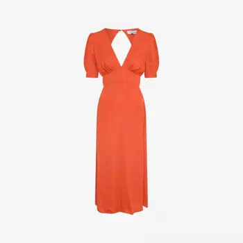 Платье миди из тканого материала Odette Omnes, оранжевый