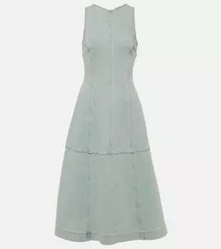 Платье миди из твила White Label Arlet Proenza Schouler, серый