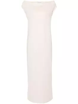 Платье миди из военного хлопка Loulou Studio, бежевый