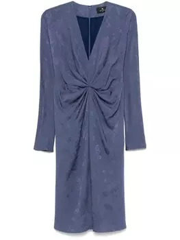 Платье миди из жаккарда ETRO, синий