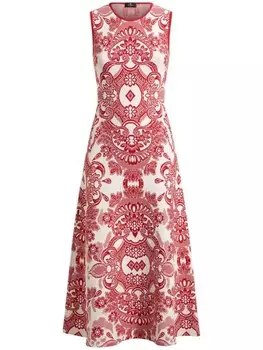 Платье миди из жаккардового узора ETRO, красный