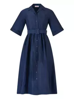 Платье миди Jane Rosie Assoulin, синий