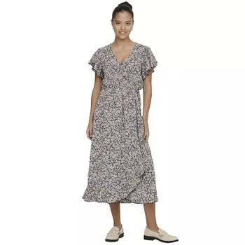 Платье миди Jdy Piper Milo Short Sleeve, черный