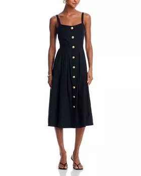 Платье миди Эсмеральда L'AGENCE, черный