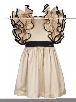 Платье миди JESSIE AND JAMES с оборками, серый