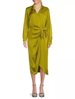 Платье миди Jovie с запахом Velvet, цвет Meadow Green