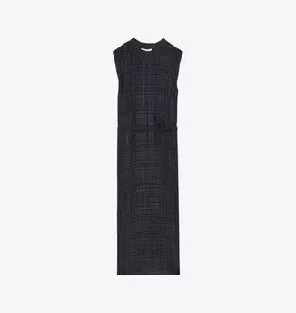 Платье миди Jules с плиссировкой и плетением Reiss, синий