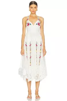 Платье миди Keila от Free People, ivory