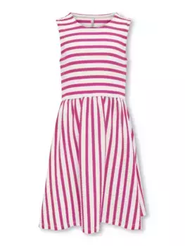 Платье миди KIDS ONLY "KOGNELLA S/L CUTLINE DRESS JRS", цвет Cloud Dancer