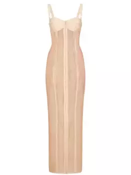 Платье миди KIM DOLCE&GABBANA DOLCE & GABBANA, нейтральный